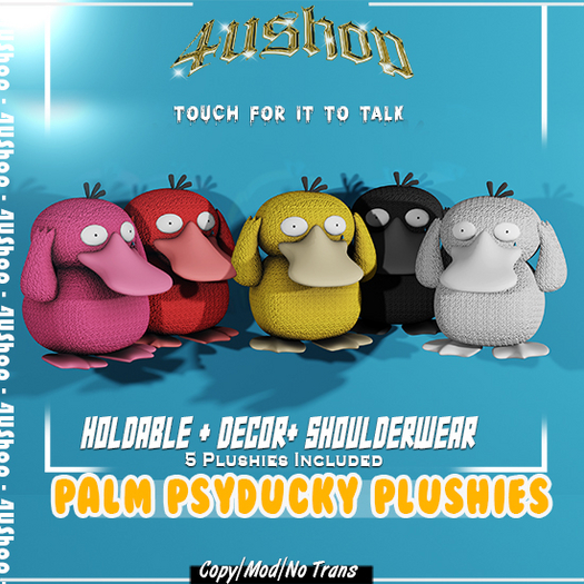 4UShop- PalM Psyducky Plushies Fp