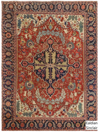 Antique Serapi Rug
