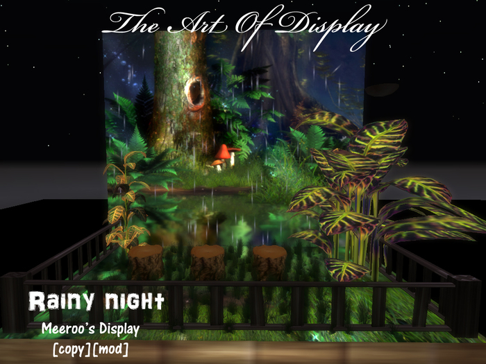 Second Life Marketplace - The Meeroo Desplay [Rainy night]