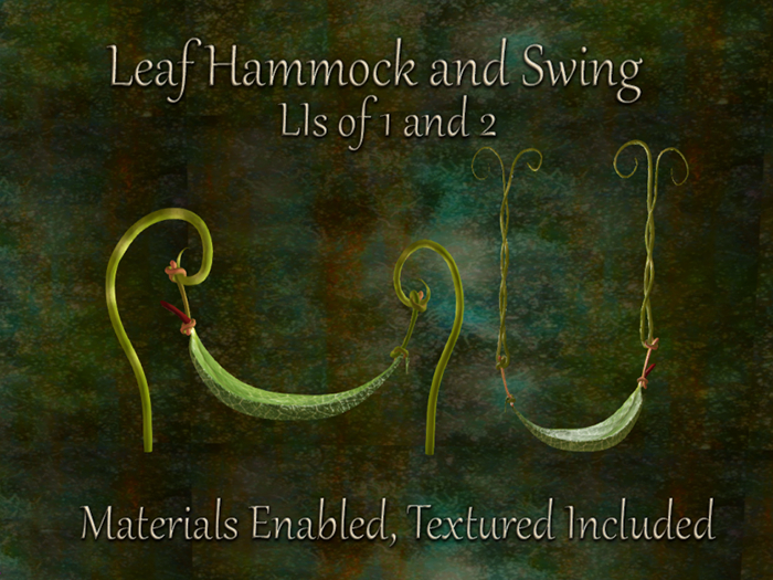 Fantasy Bad Katz Leaf Hammock and Swing Full Perm