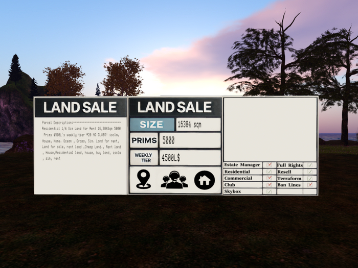 Land Rent Sign (DEMO)