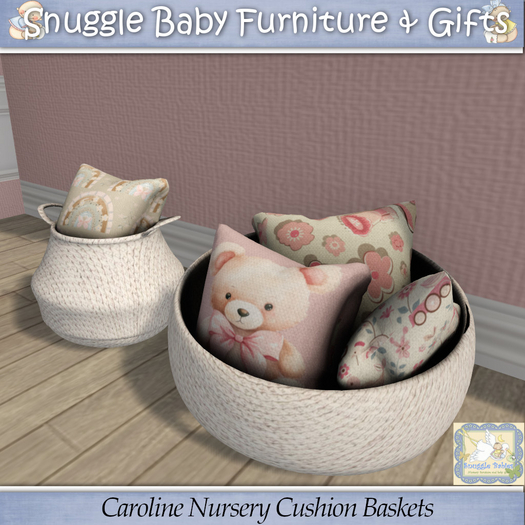 Caroline Nursery Cushion Baskets  