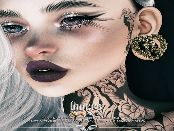 A*S LOVERS_^^Swallow^^Gauged XL Ears _FATPACK_(wear me)