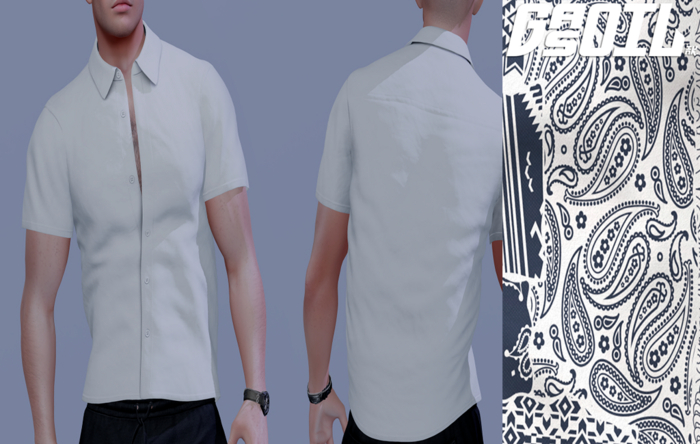 [GL - inc.] - Ward Shirt White Bandana