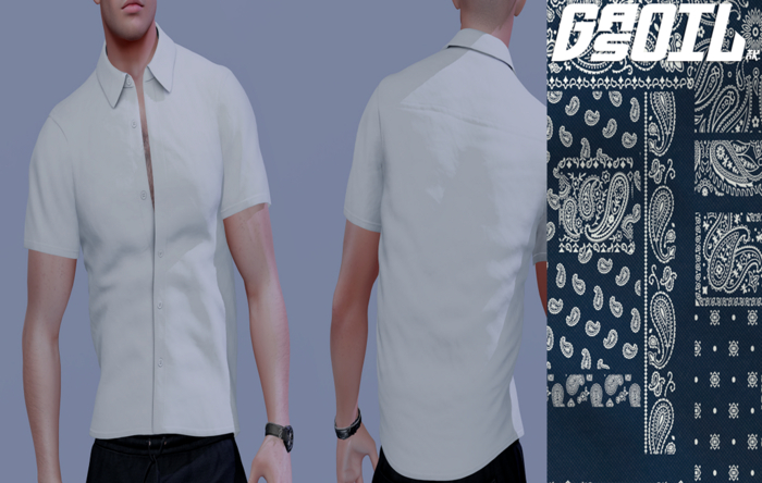 [GL - inc.] - Ward Shirt Blue Bandana Gift