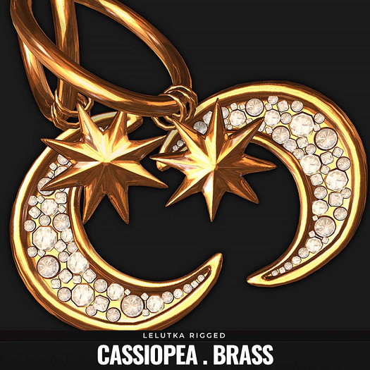 [BL] The Cassiopea earrings // brass