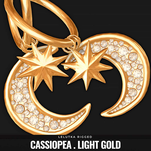 [BL] The Cassiopea earrings // light gold