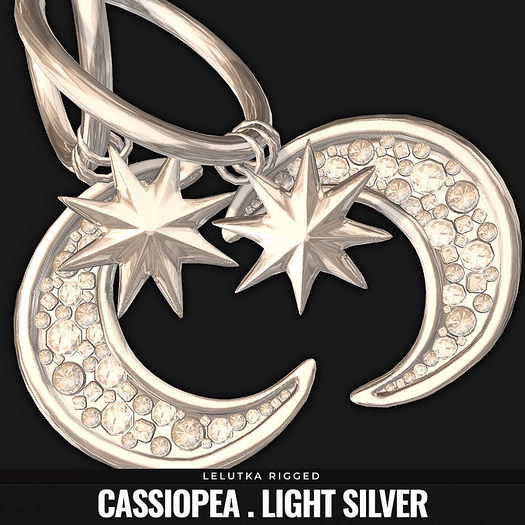 [BL] The Cassiopea earrings // light silver