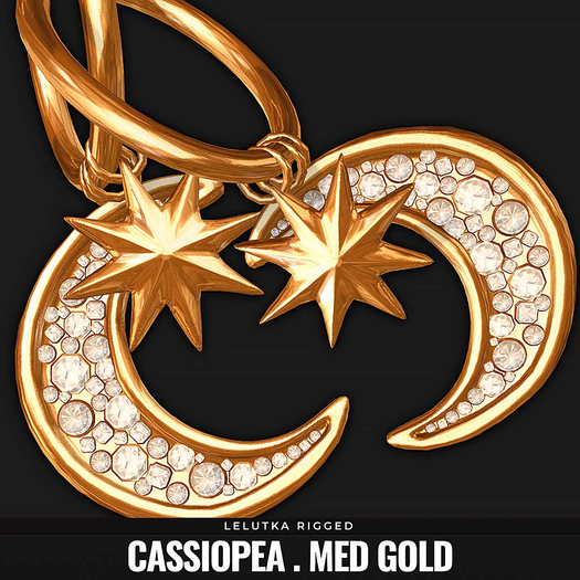 [BL] The Cassiopea earrings // med gold