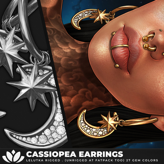 [BL] The Cassiopea earrings // FATPACK