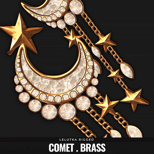 [BL] The Comet earrings // brass
