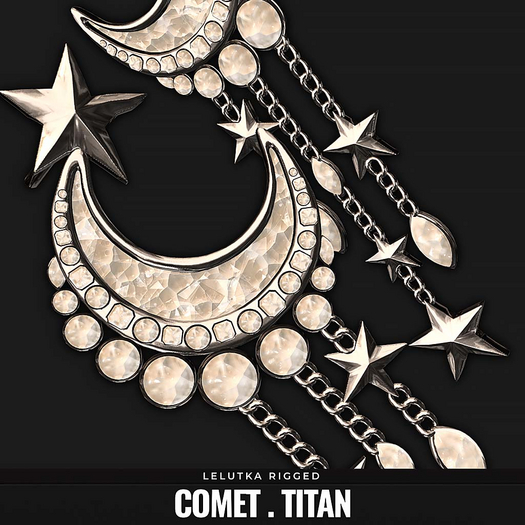 [BL] The Comet earrings // titan