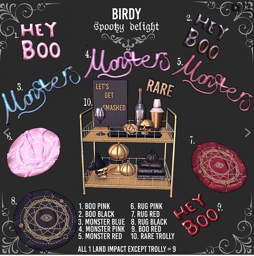 10. Birdy - Spooky Delight - Party Trolly RARE