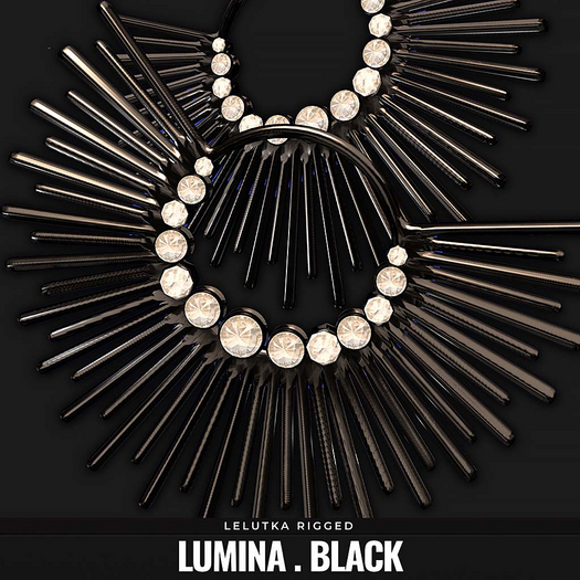 [BL] The Lumina earrings // black