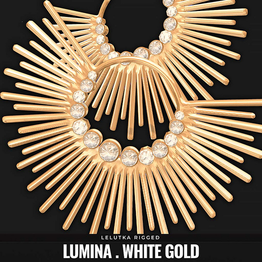 [BL] The Lumina earrings // white gold