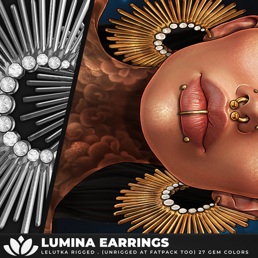 [BL] The Lumina earrings // FATPACK