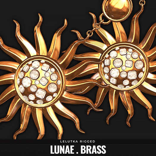 [BL] The Lunae earrings // brass