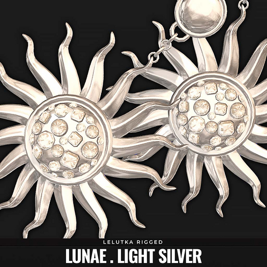 [BL] The Lunae earrings // light silver