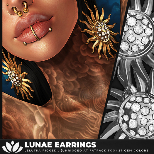 [BL] The Lunae earrings // FATPACK