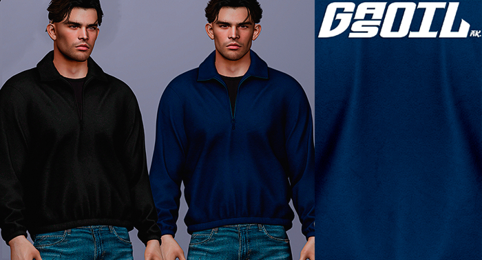[GL - inc.] - Jeremy Fleece jumper Blue