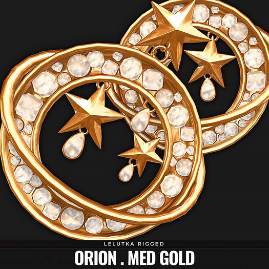 [BL] The Orion earrings // med gold
