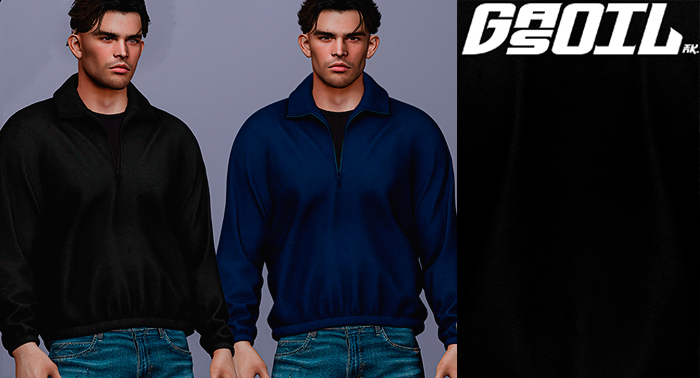 [GL - inc.] - Jeremy Fleece jumper Black
