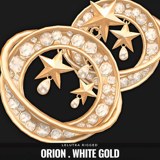 [BL] The Orion earrings // white gold