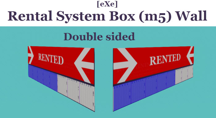 [eXe] Rental System Box (m5) Single - double sided RentBox for Rent Rental Rentals