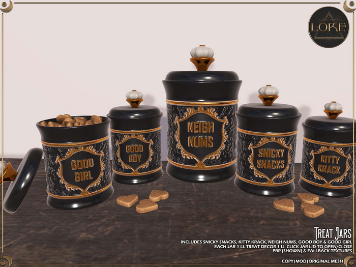 LORE Treat Jars [Black]