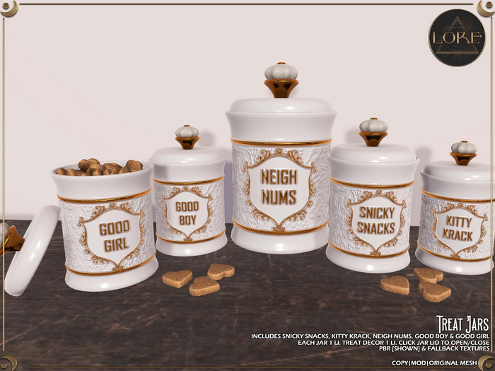 LORE Treat Jars [White]