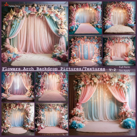 Floral Arch Backdrops texture