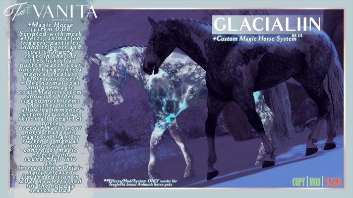GLACIALIIN Magic Horse for TeeglePet