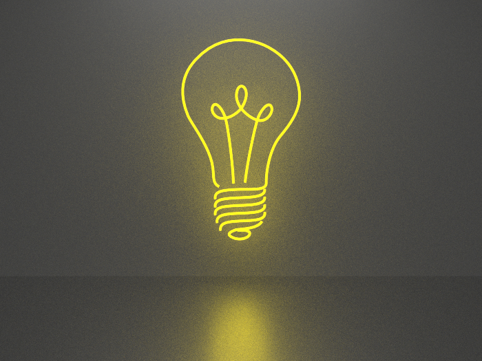 Bulb 1 neon sign Full Permission
