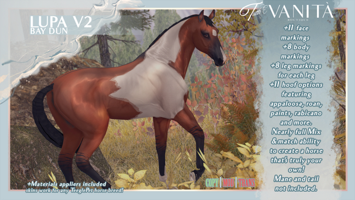 TEEGLEPET SKIN: LUPA V2 BAY DUN