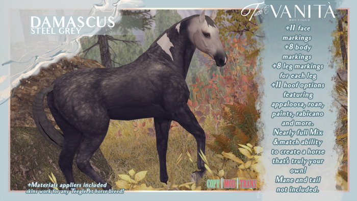 TEEGLEPET SKIN: DAMASCUS STEEL GREY