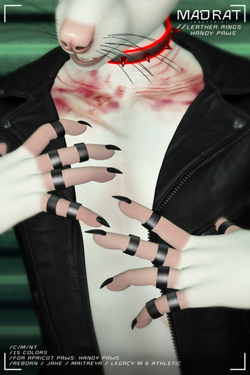 Mad Rat //Leather Rings HANDY PAWS