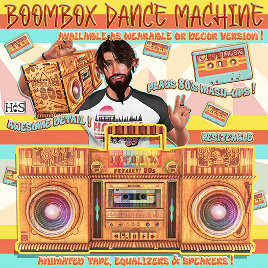 >-HIS-< Totally 80's Boombox & Dance Machine