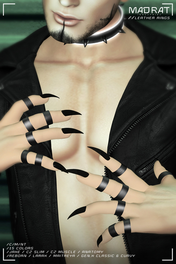 Mad Rat //Leather Rings