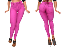 KATHLEEN'S JEANS FOR REBORN BODY-PINK-PLUS