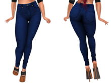 KATHLEEN'S JEANS FOR REBORN BODY-DARK BLUE-PLUS