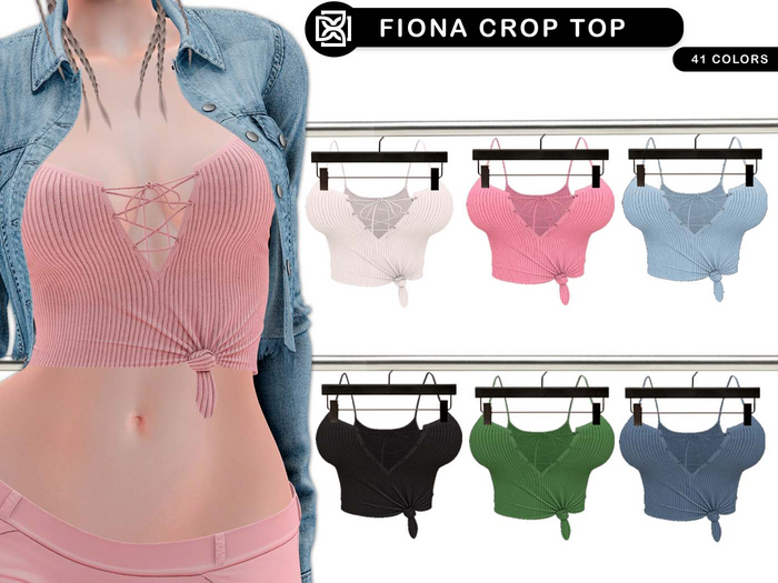 Addams "Fiona" Mesh Crop Top #FATPACK
