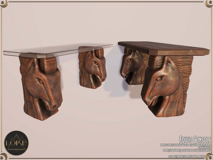 LORE Equus Console [Mahogany]