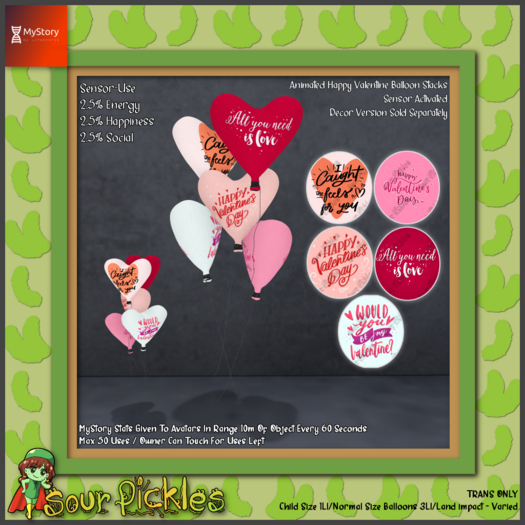 [SP] MyStory Happy Valentine Balloon Stacks