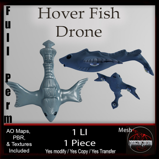 Full Perm Fish Hover Drone