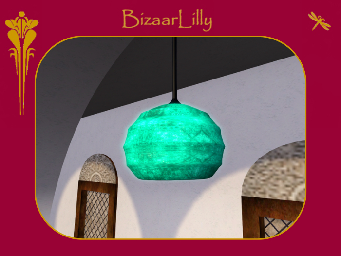 Chinese Scripted Lantern ~ Jade
