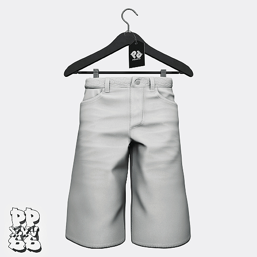 Poppin. Kelte Shorts (White)