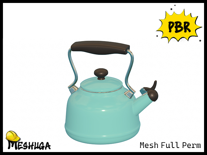 Meshuga PBR Retro Kitchen - Kettle FULL PERM MESH 