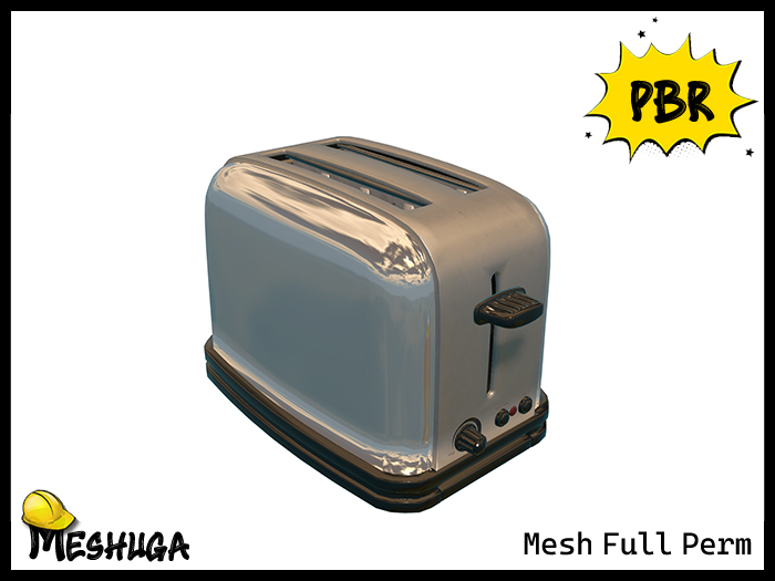 Meshuga PBR Retro Kitchen - Toaster FULL PERM MESH