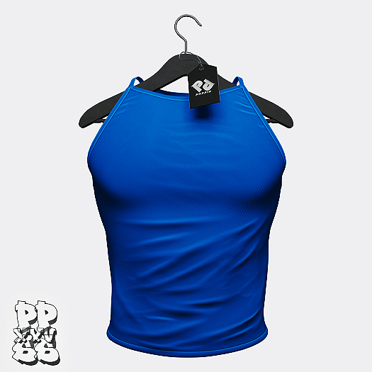 Poppin. Nique Tank (Blue)