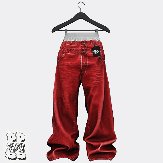 Poppin. Tage Double Jeans (Red)